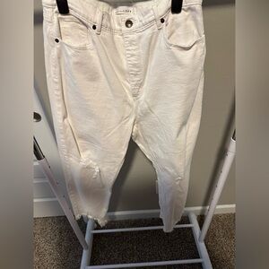 LOFT White Ankle Cropped Jeans Classic Style